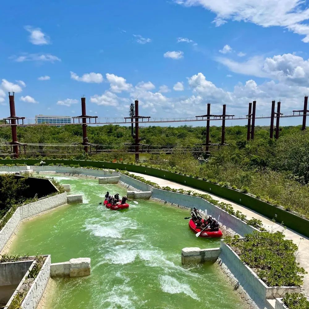 Rafting en el parque Xavage de México